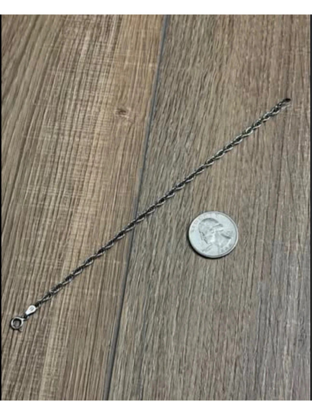 .925 Silver Rope Chain Bracelet